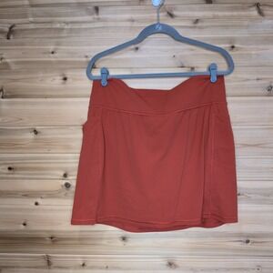 Athleta Salutation Stash Pocket 16.5 Skort XL Terracotta Red Active Skirt 837435